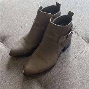 Greige Moto booties
